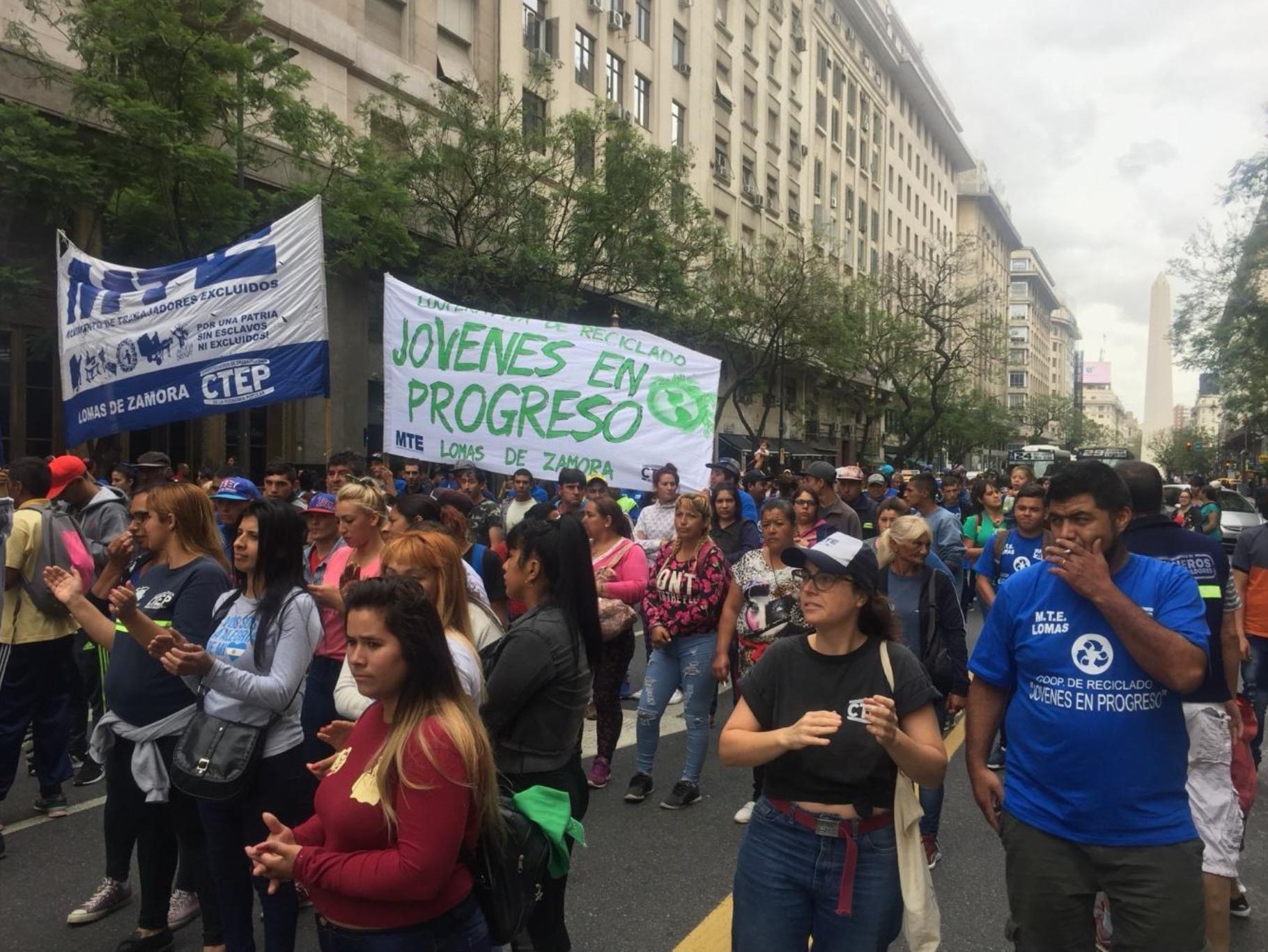 Movilización a la ACUMAR-2018. Foto: S. Sorroche.